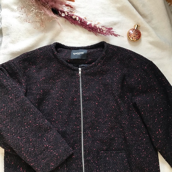 SUNCOO Paris textured wool coat size S - Picture 1 of 8